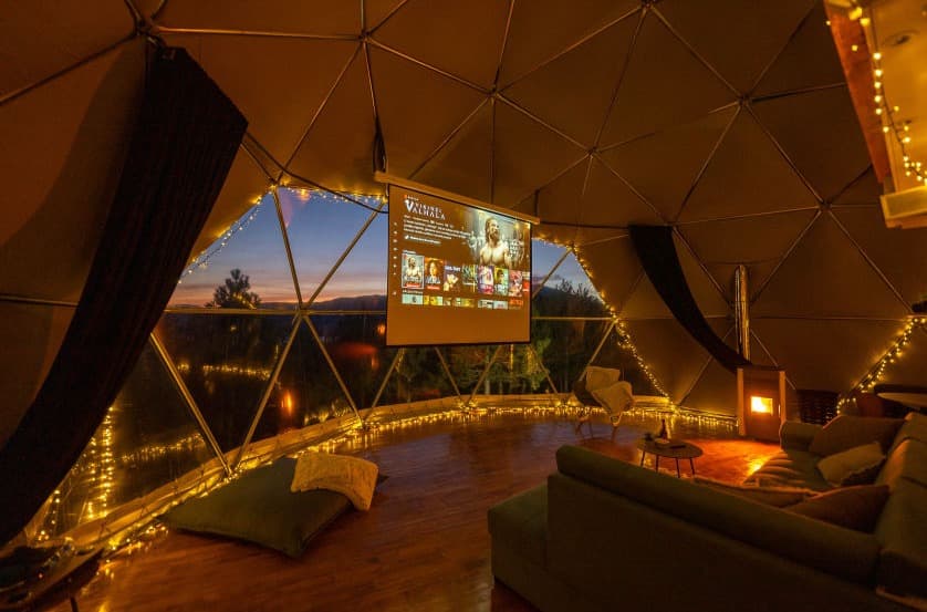 A-frame cabin set in Livno's wild landscape
